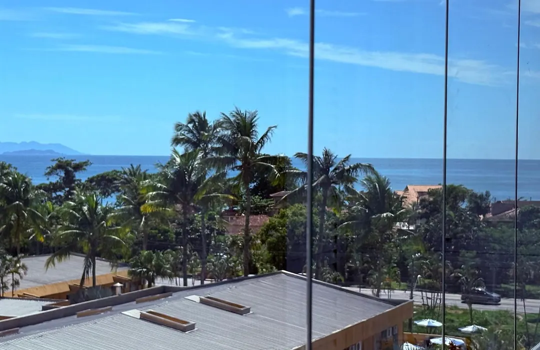 Apt Toninhas 4 min a pé até a praia, piscina, churrasqueira e ar condicionado-1
